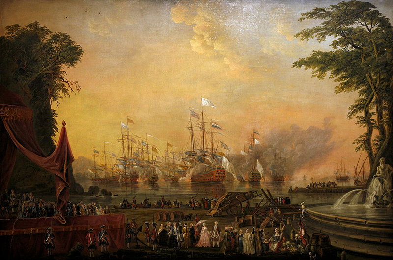 Manoeuvres navles à Toulon en 1777