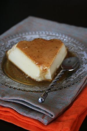 Crème caramel vanille fleur d'oranger 1