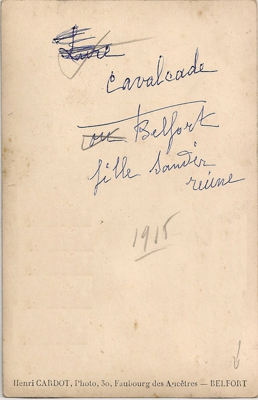 1922 03 26 Belfort CPhoto Mi carême Reinette La Belfortaine Av Wilson V