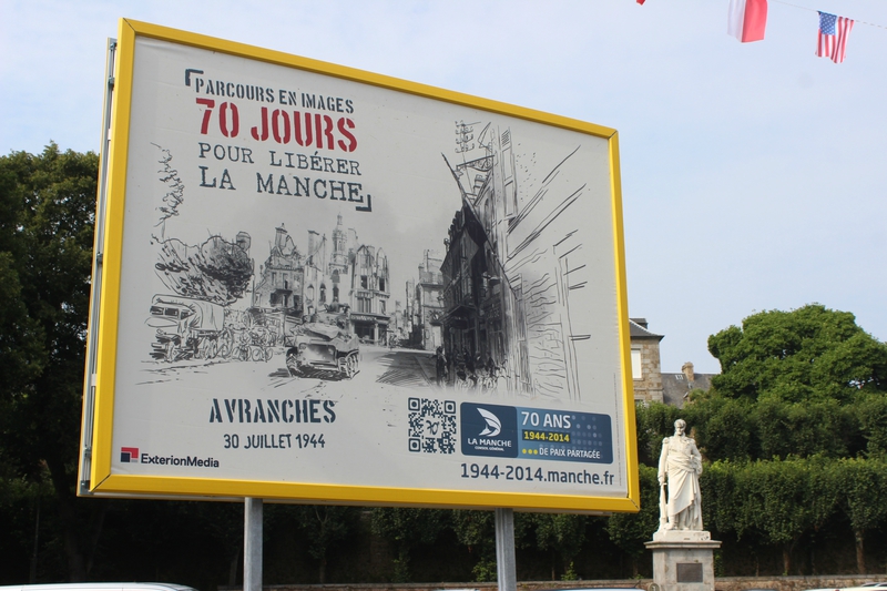 Avranches libération 30 juillet 1944 2014 place Valhubert WWII