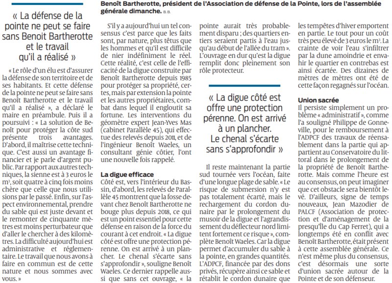 2022 09 29 SO Lège-Cap-Ferret Grand consensus autour de la digue de Bartherotte2
