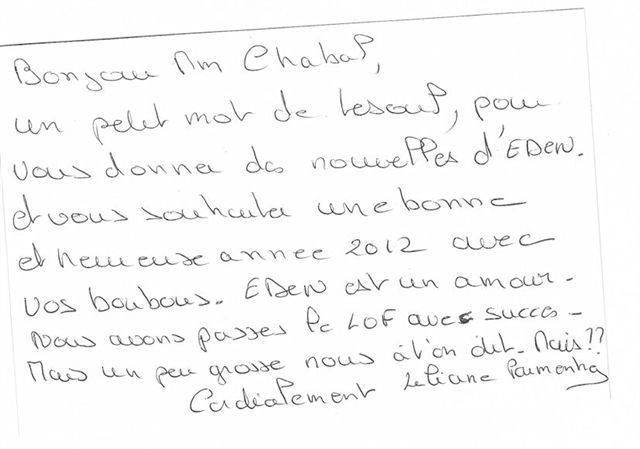 liliane parle d'EDEN DE LA DULLAGUE...grand merçi..