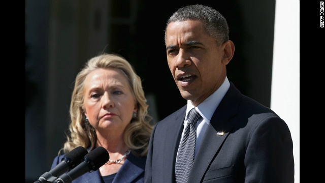 Barack Obama and Hillary Clinton, White House sept 12 2012