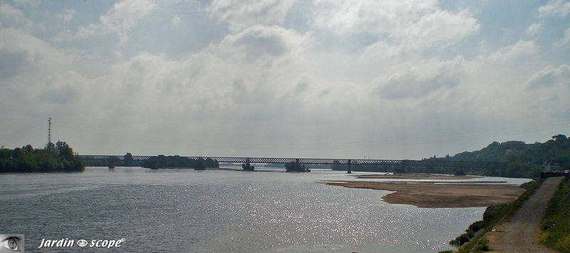 La Loire majestueuse et ses bancs de sable à Saumur