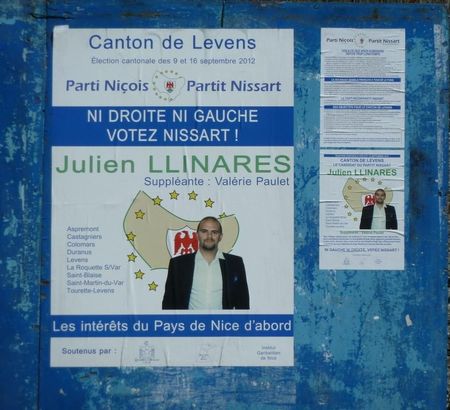 Julien Llinares Parti Niçois élection cantonale levens 2012