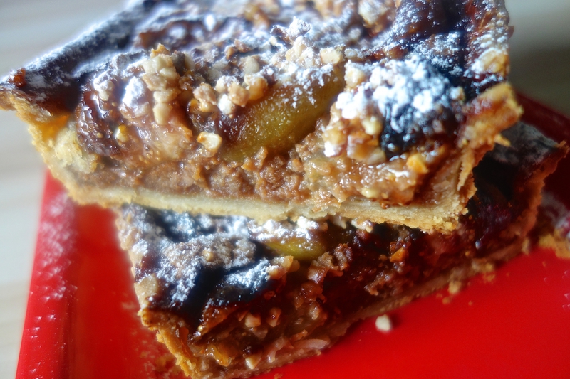 tarte aux figues et au praliné