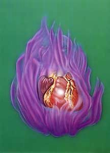 coeur de Flamme Violette