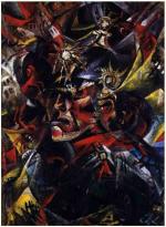 Otto Dix, autoportrait 1914