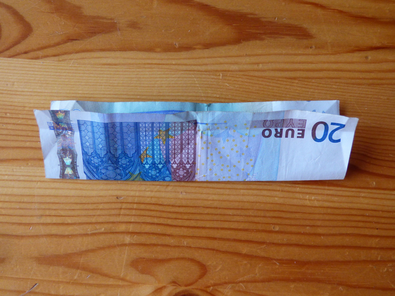 Origami en euros (1)