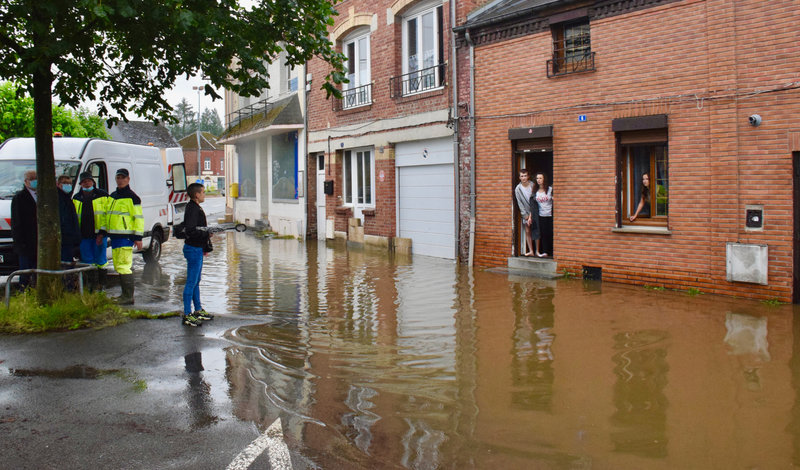 INONDATIONS 14 JUILLET 2021 place Williot JJT