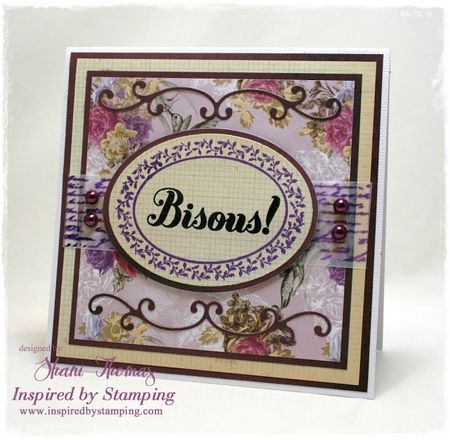 Bisous card front