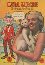 1951-08-MM_in_white_dress-studio_Fox-AYAYF-with_cat_Pinky-mag-1957-01-cara_alegre-portugal