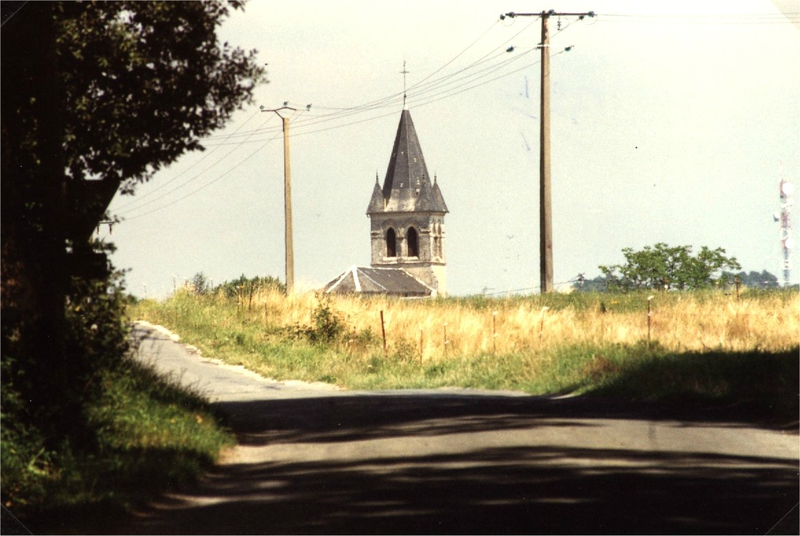 le clocher vu de la Chataigneraie