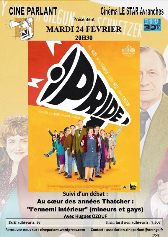 Pride film Ciné-Parlant Avranches 2015 cinéma