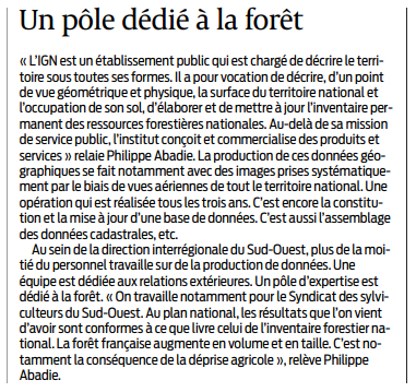2018 11 06 SO Un pôle dédié à la forêt