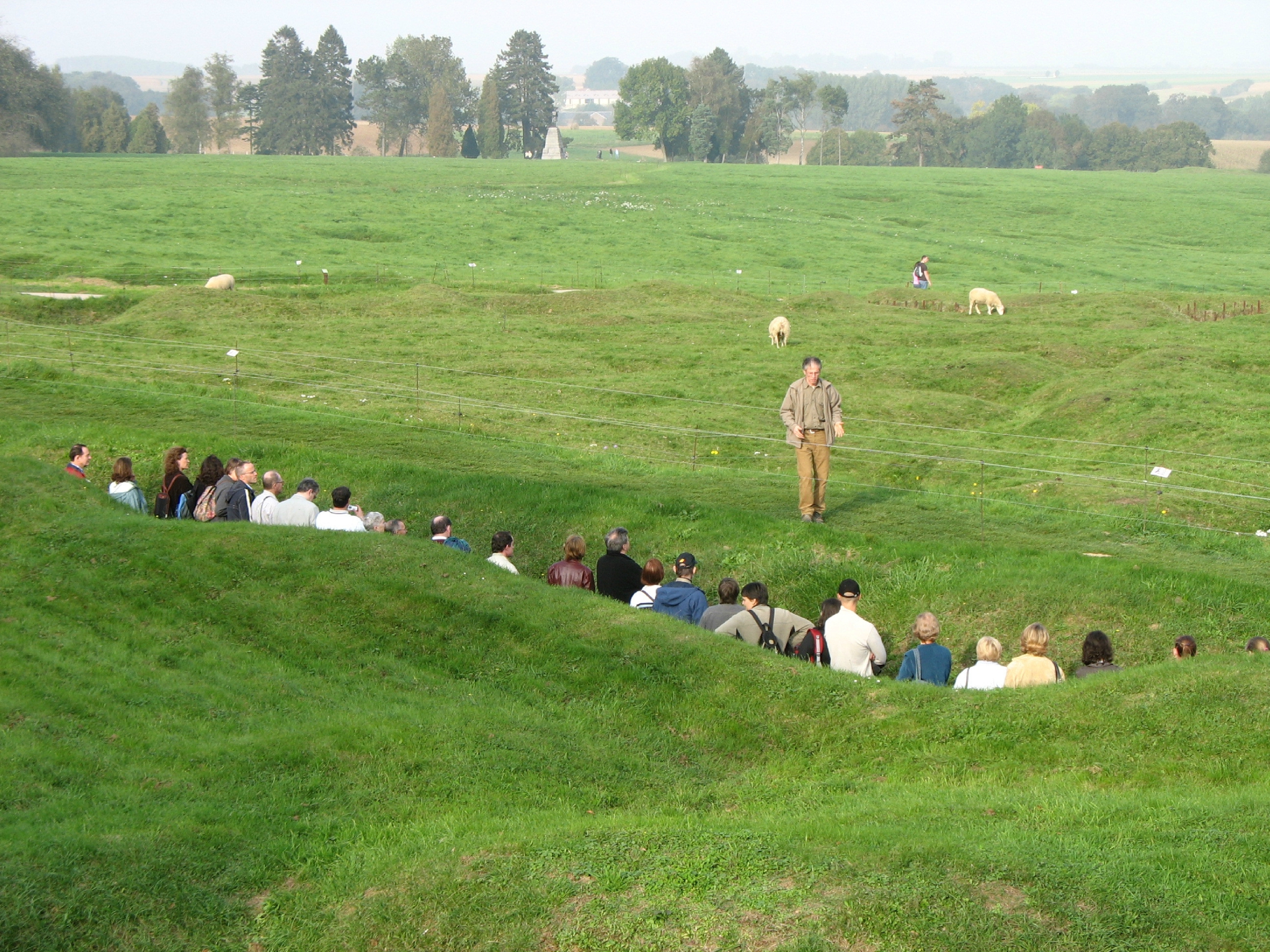 Beaumont-Hamel, mémorial canadien, terrain, cours d'histoire  (80)