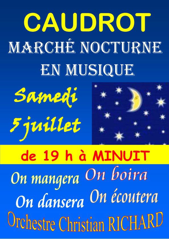Affiche Marché nocturne 5 juillet 2014