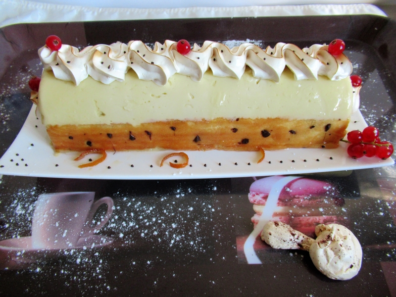 bûche au citron ( de Noel du chef Custos)
