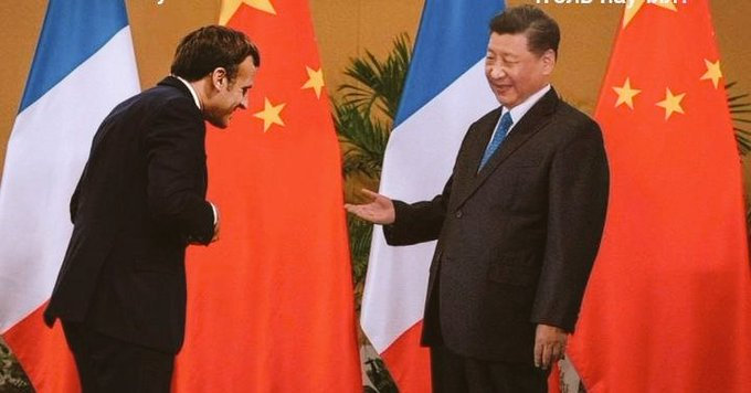 coubette chinoise de MACRON
