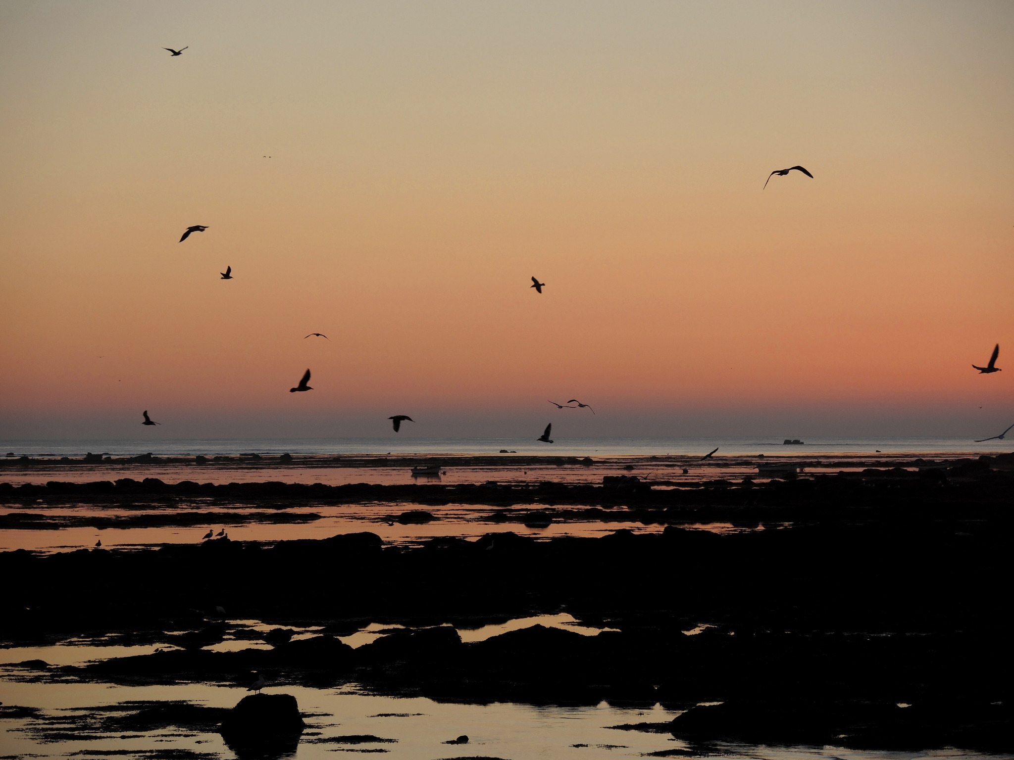 Penmarc'h, Kérity, fin de coucher de soleil, octobre