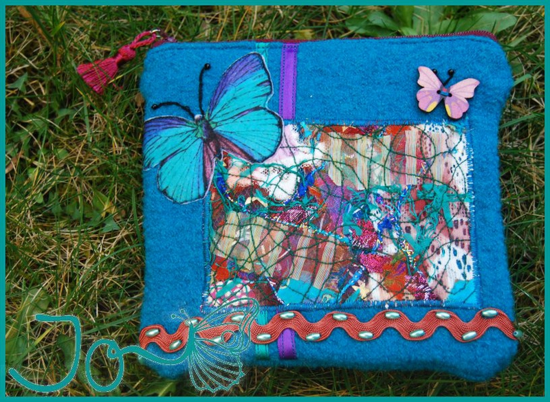 pochette turquoise