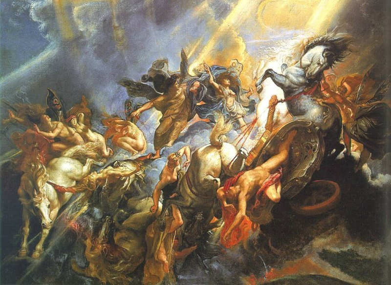 1604-1605 art baroque - RUBENS - Chute de Phaeton- National Gallery of Art Washington - blogspot