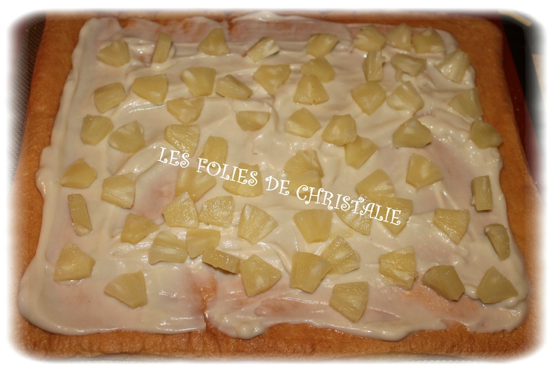 Bûche ananas 14