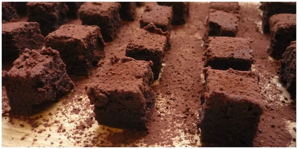 gâteau cube+cacao
