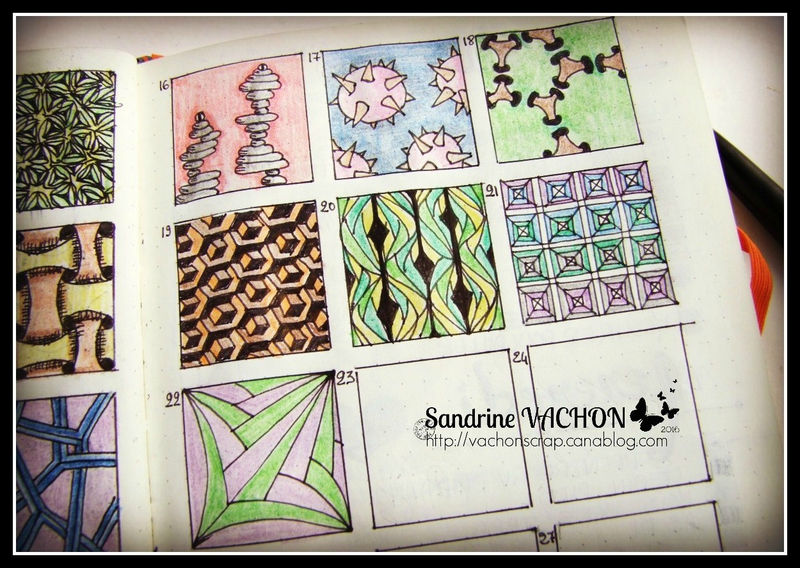 Bullet journal Sandrine VACHON défi zentangles (3)