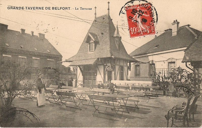 Belfort CPA Fbg France n°35 Grand Taverne Terrasse