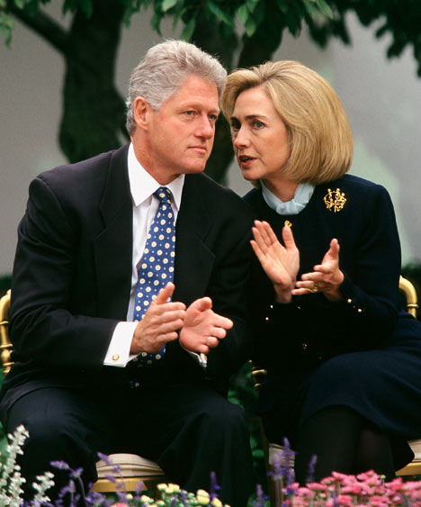 Bill and Hillary Clinton power couple