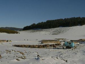 Toupeau complémenté sur neige Jbel hebri