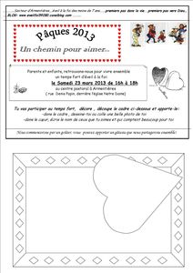 invitation Pâques 2013