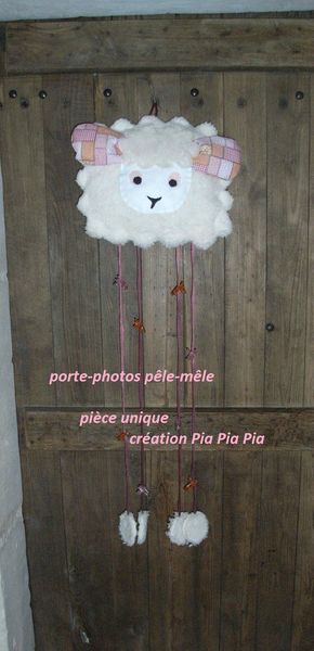 pêle-mêle porte-photos mouton by Pia Pia Pia création