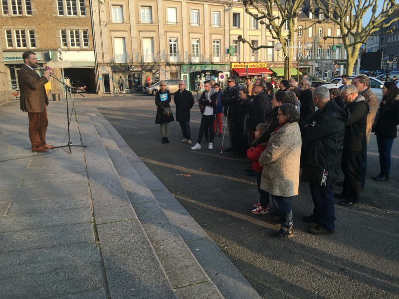 David nicolas maire Avranches attentat Bruxelles hommage solidarité mars 2016