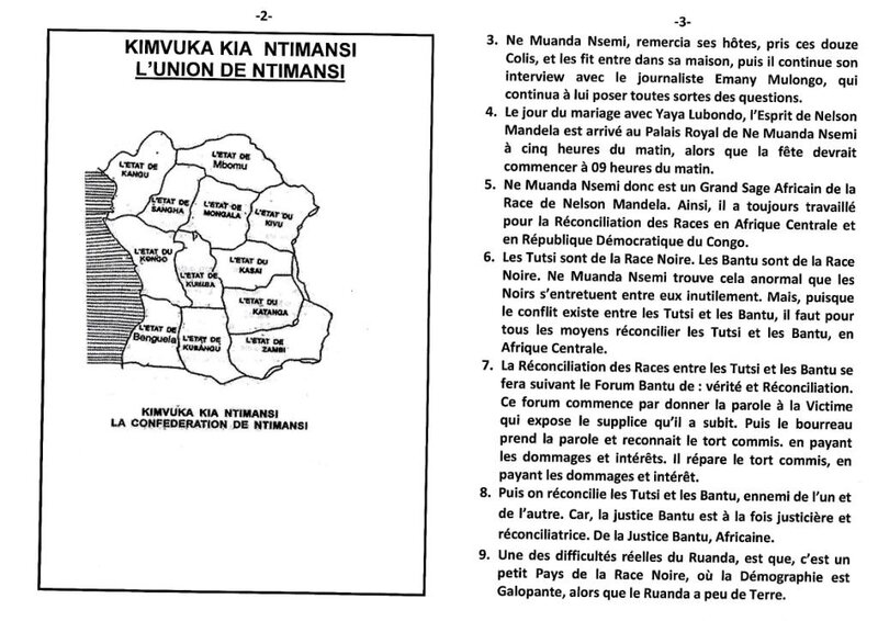 LA RECONCILIATION DES RACES ENTRE LES TUTSI ET LES BANTU b