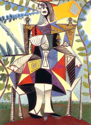 femme_assise_dans_un_jardin_1938_Picasso
