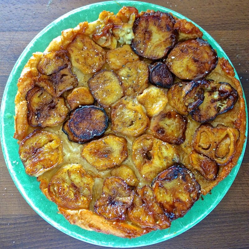 tatin d'aubergines au miel