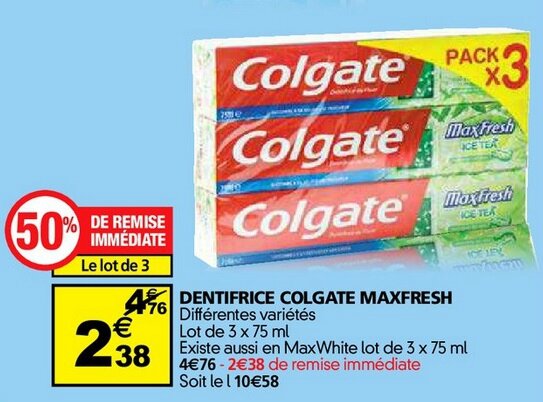 Auchan Colgate du 29-06 au 4-07-2016