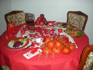 table rouge 1