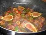 Porc_exotique_mangue_figue_aux_3_riz_nich__sur_feuille_de_banane_010