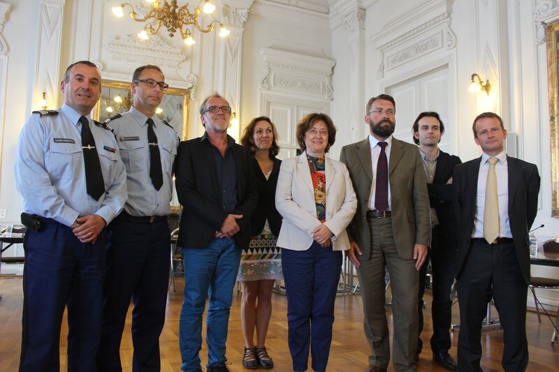 CLSPD Avranches juin 2015 Gendarmerie, procureur sous-Préfet mairie Claude Dulamon David Nicolas Thierry Beterous Didier Lancel Renaud Gaudeul Thierry Pennec Peggy Cochat