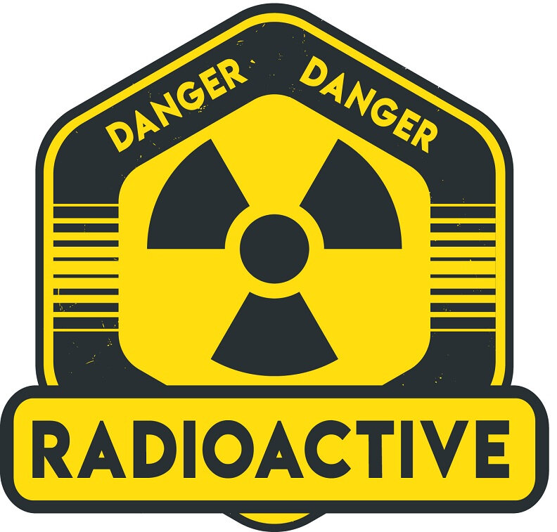 label radioactive water zombie radiation virus biohazard danger