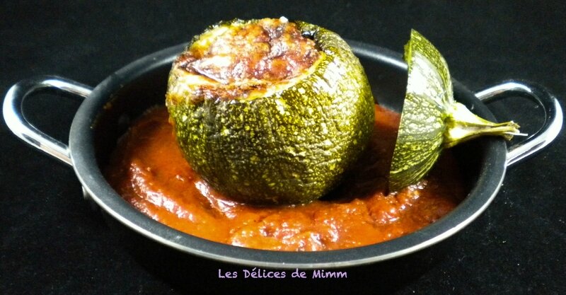 Courgettes rondes farcies à l’italienne 3