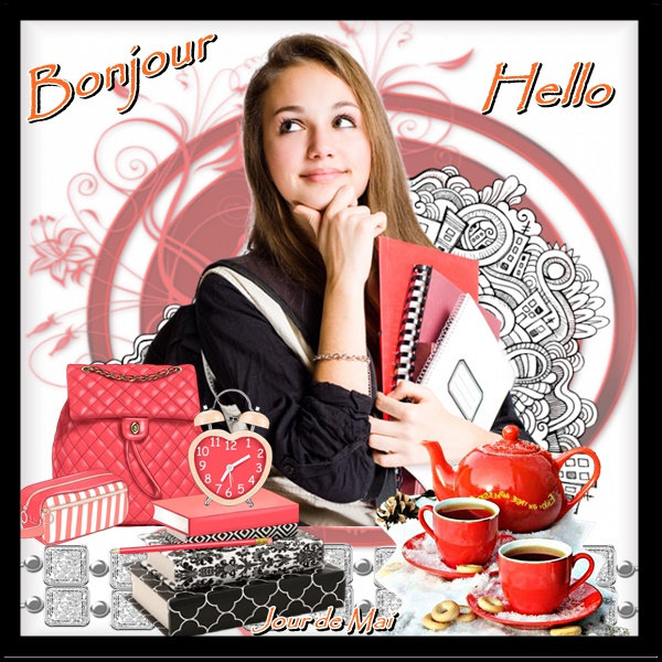 Bonjour rouge et noir 04092022