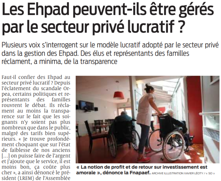 2022 02 07 SO Les Ehpad peuvent-ils être gérés par le secteur privé lucratif