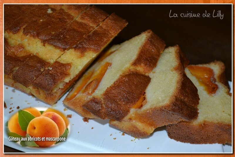 gâteau abricots mascarpone