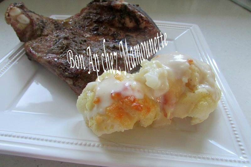 Travers de porc ou ribs bbq et chou-fleur béchamel 021