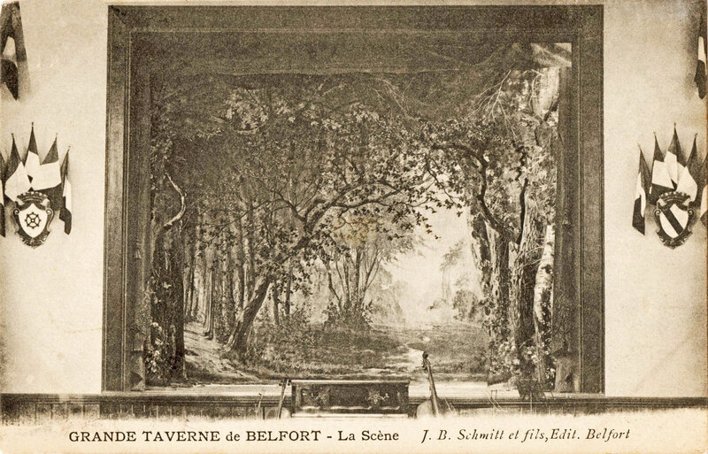 CPA Belfort Grand Taverne Scène