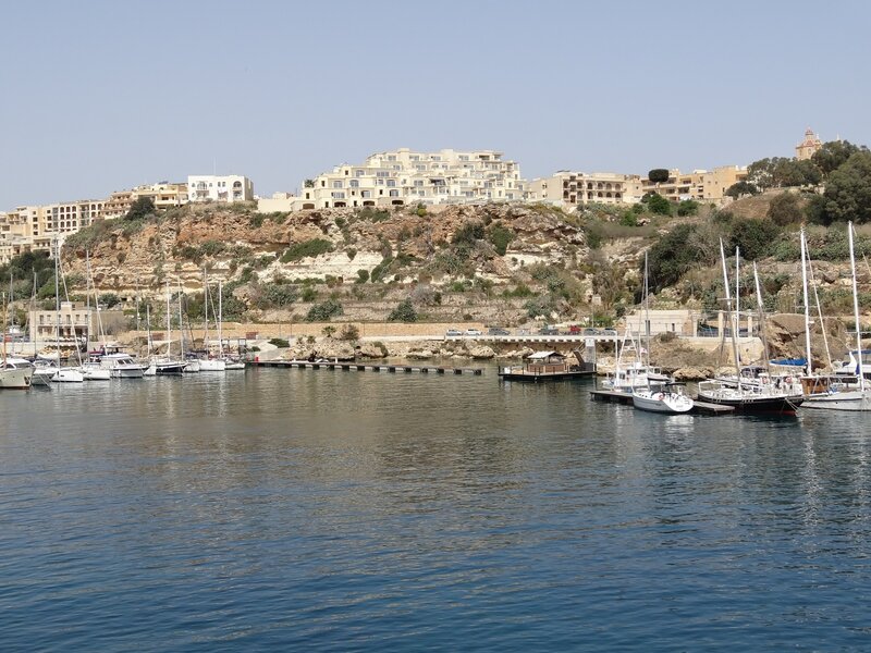 On approche de Gozo - Ville de Mgarr
